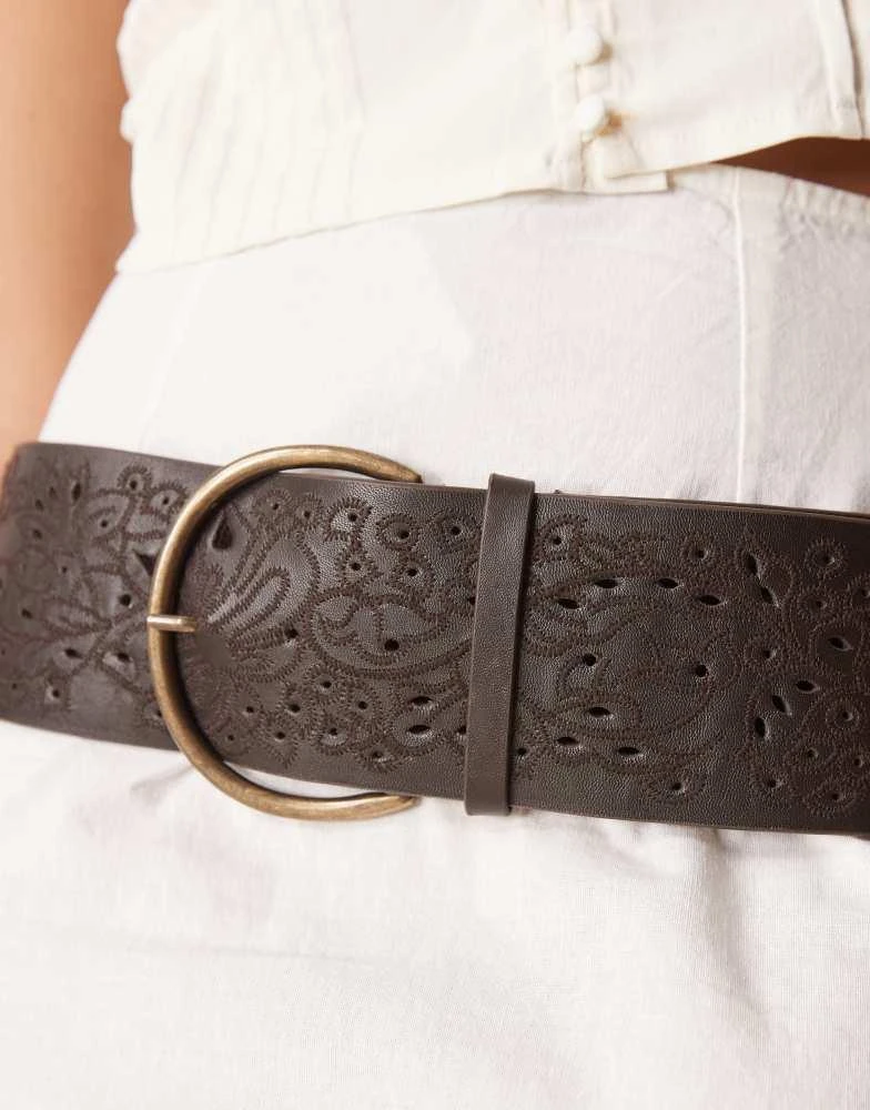 Free People Laurel Hip Belt - Brown LAUREL HIP BELT – Paperdoll Boutique main image 3