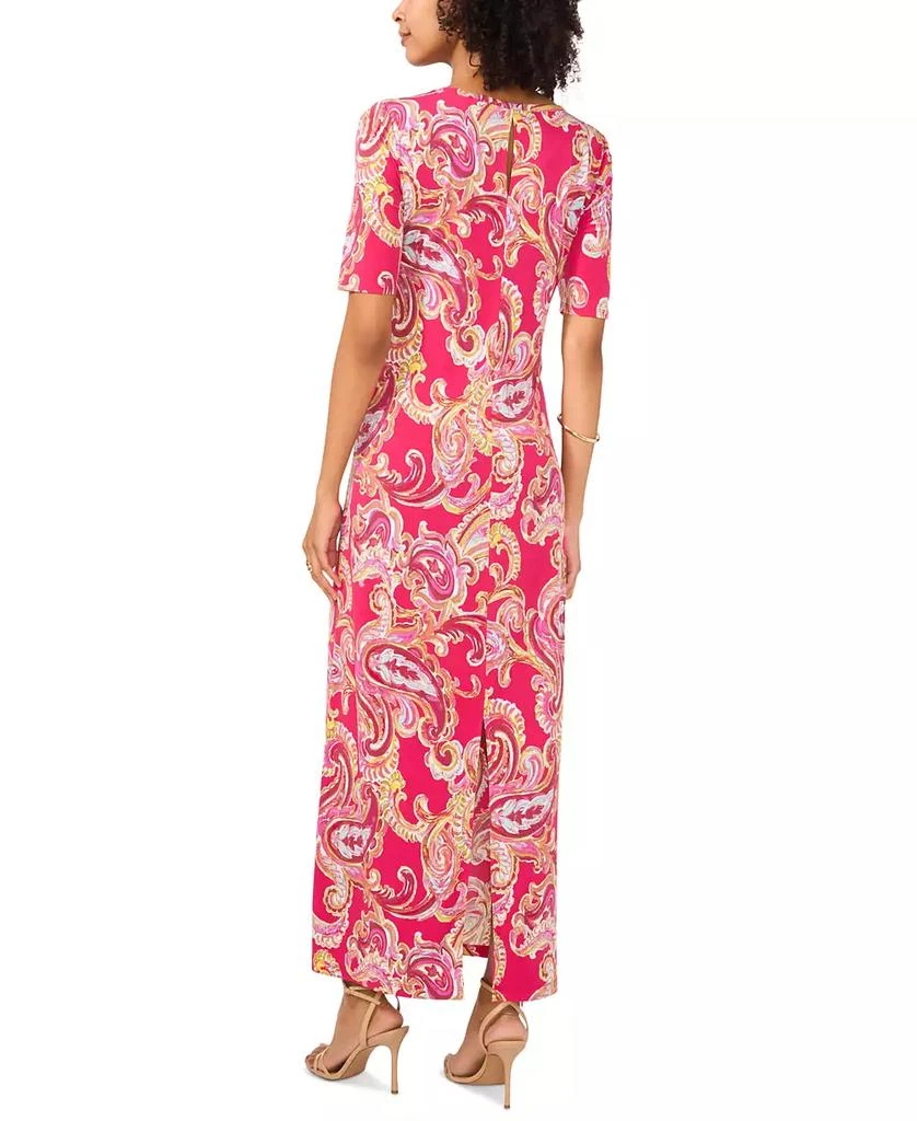 Vince Camuto Women's Printed Elbow-Sleeve Maxi Dress 2