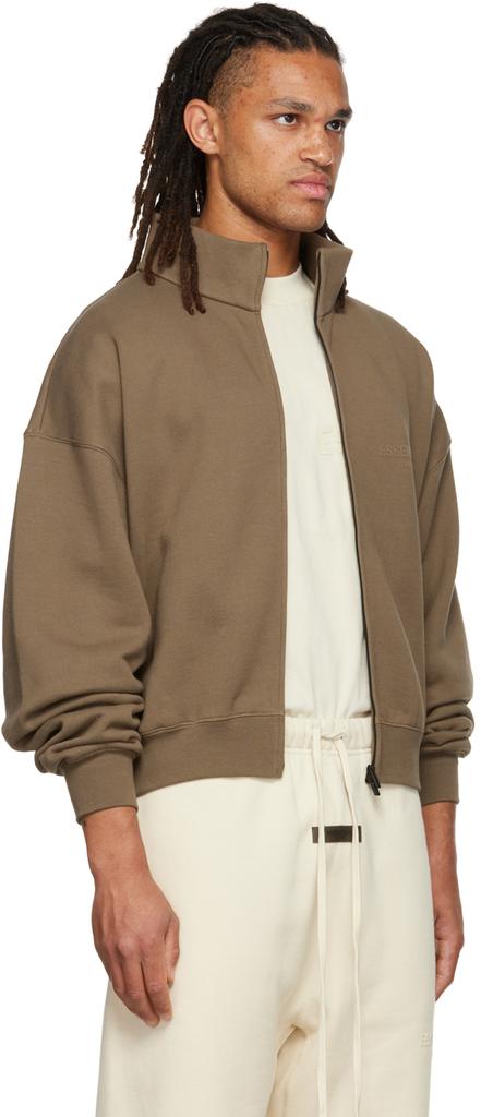 Fear of God ESSENTIALS Brown Full Zip Jacket