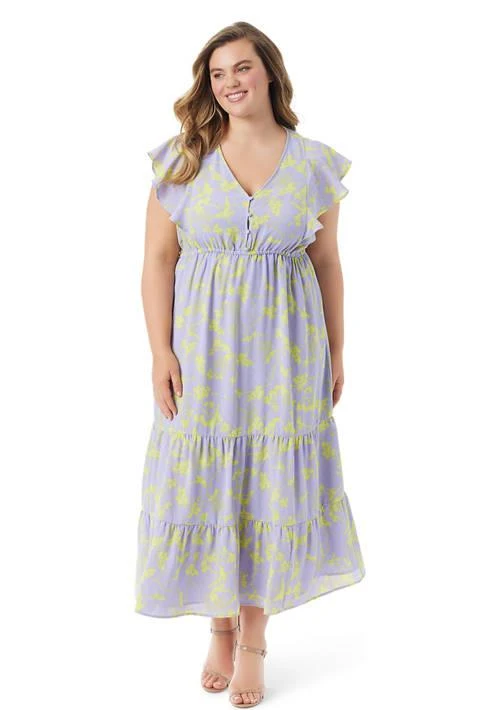 Jessica Simpson Simpson Plus Size Naomi Floral Dress 1