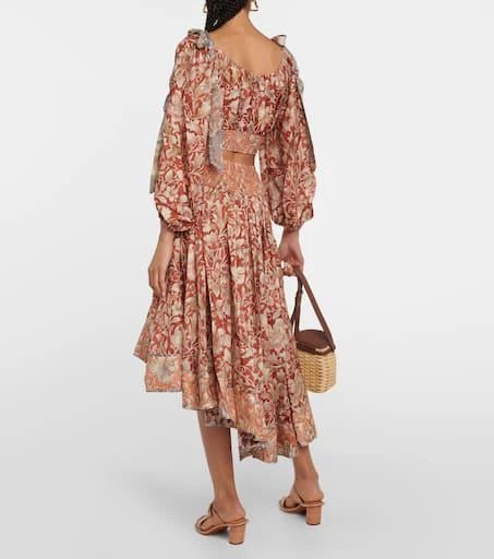 Zimmermann Chintz floral silk crop top 3