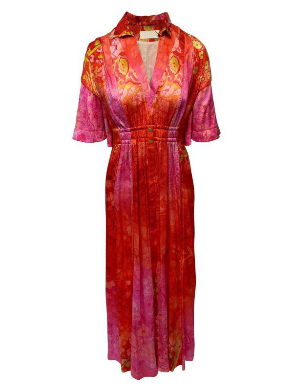 PETER PILOTTO Floral Silk Maxi Dress