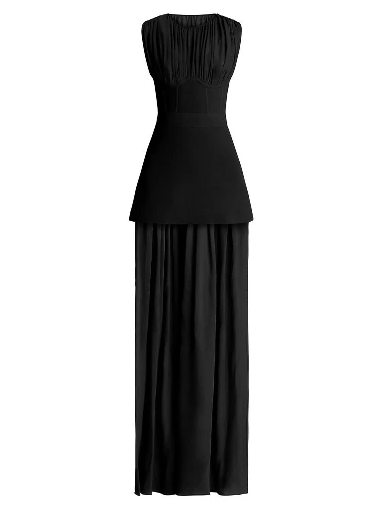 Herve Leger Mixed-Media Corset Gown 1