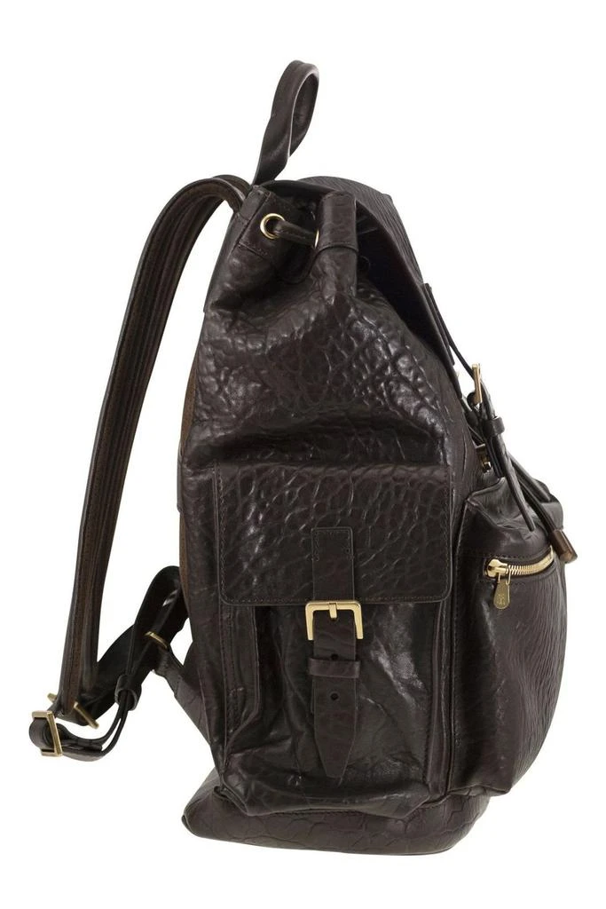 Brunello Cucinelli Brunello Cucinelli Textured City Backpack 4