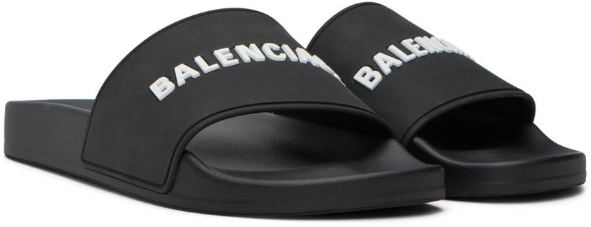 Balenciaga Black Pool Slides 4