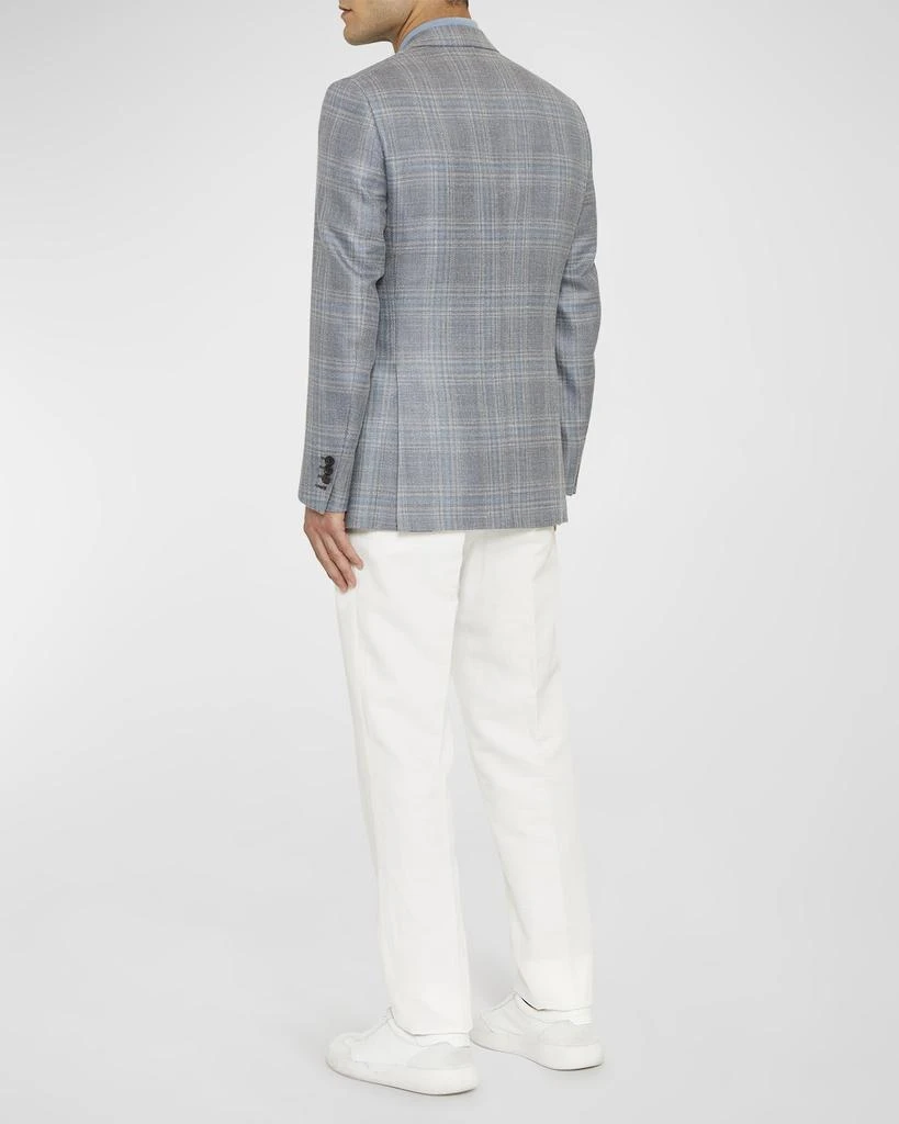 Brioni Men's Plaid Wool-Blend Sport Coat 4