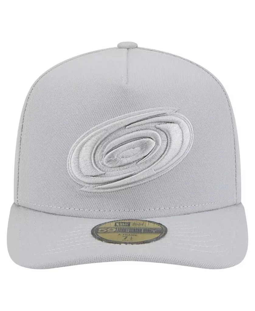 New Era Men's Gray Carolina Hurricanes Color Pack A-Frame 59FIFTY Fitted Hat 2