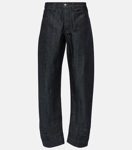 Jil Sander Tapered cropped mid-rise jeans 1