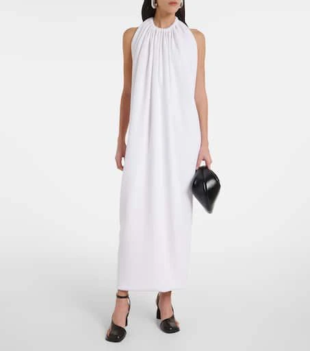 Max Mara Alceste draped halterneck maxi dress 2
