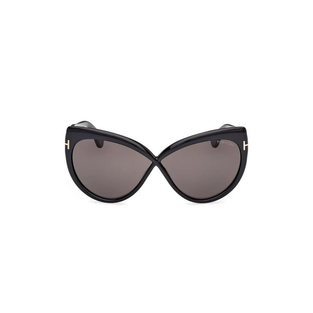 Tom Ford Beatrice FT1196 01A Sunglasses Black Butterfly Frame, Smoke Lenses Tom Ford Beatrice FT1196 01A Sunglasses Black Butterfly  main image 2