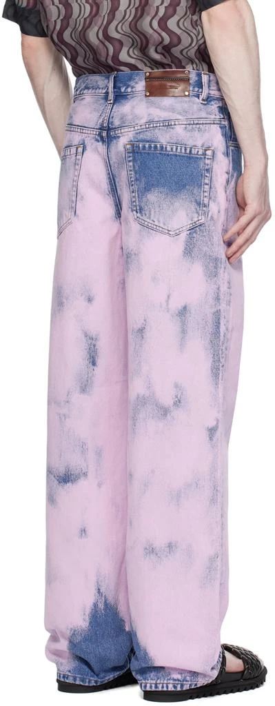 Dries Van Noten Pink Garment-Dyed Jeans 3