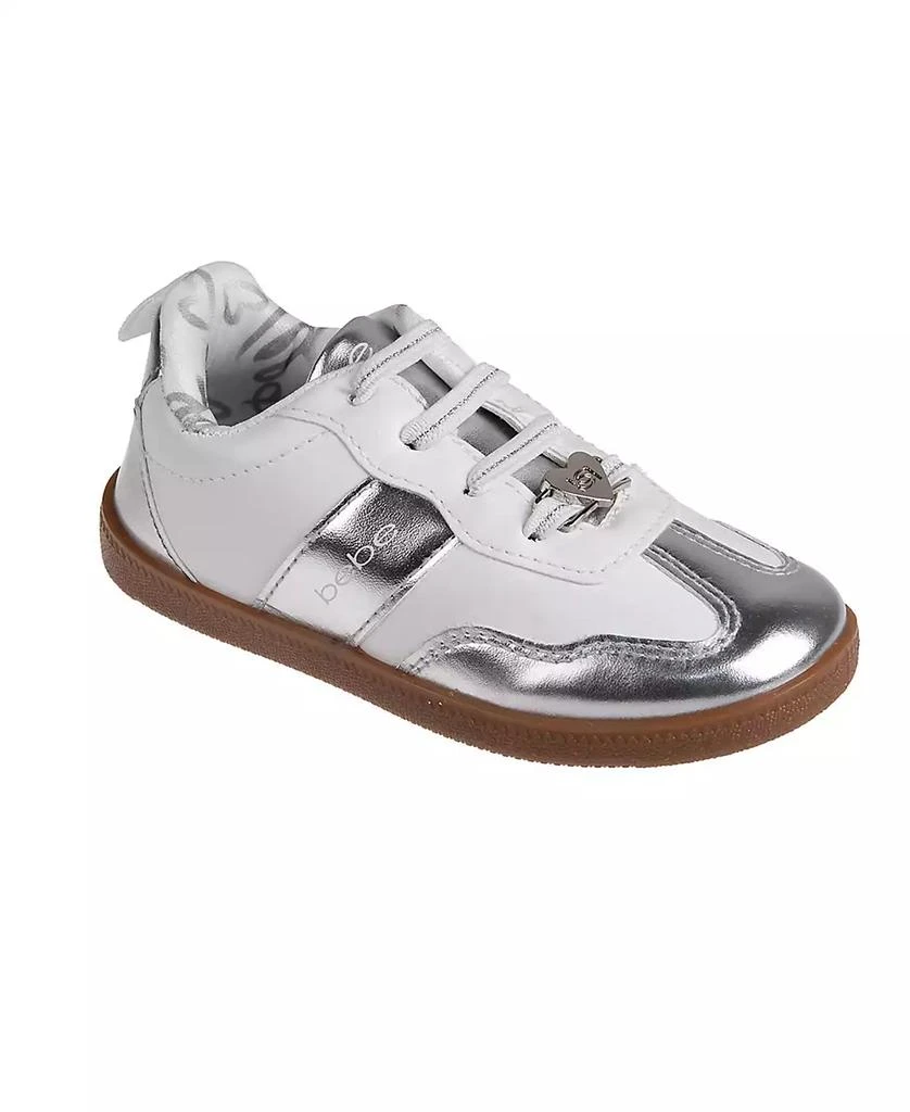 Bebe Toddler Girls Heart Lace Plate and Printed Lining Sneakers 1
