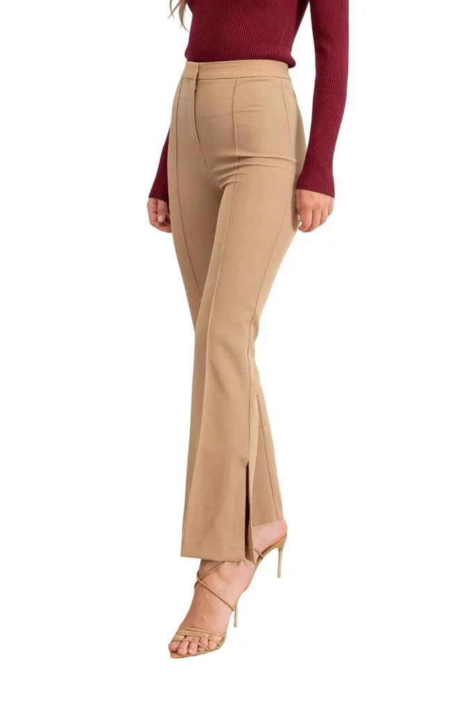 Blu Pepper Blu Pepper - High Waist Flare Slit Dress Pant 2