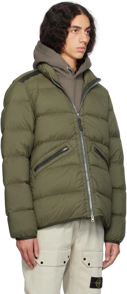 Stone Island Khaki 43028 Seamless Tunnel Nylon Down Jacket 2