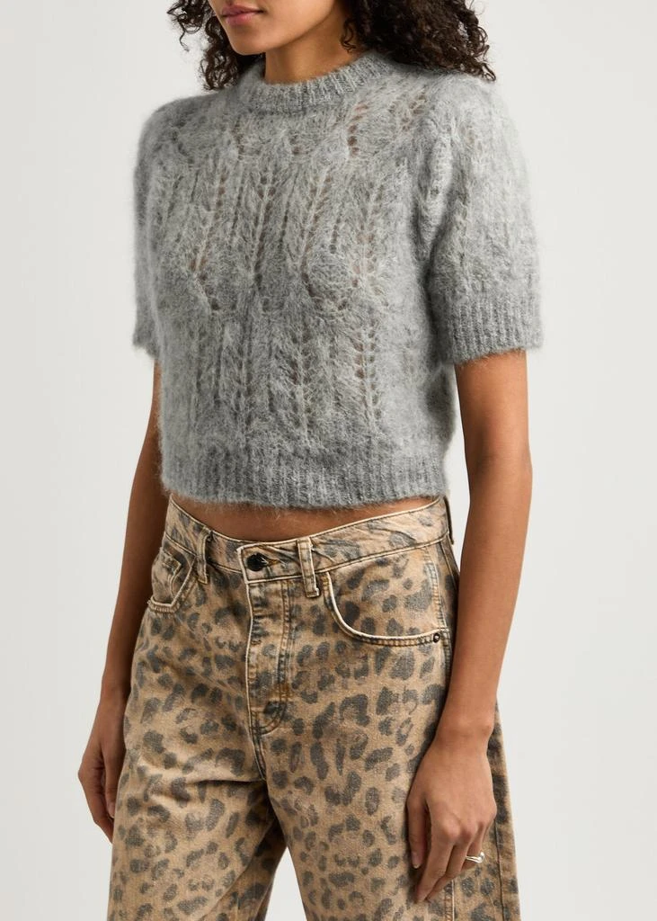 Citizens of Humanity Odette pointelle-knit mohair-blend jumper 2