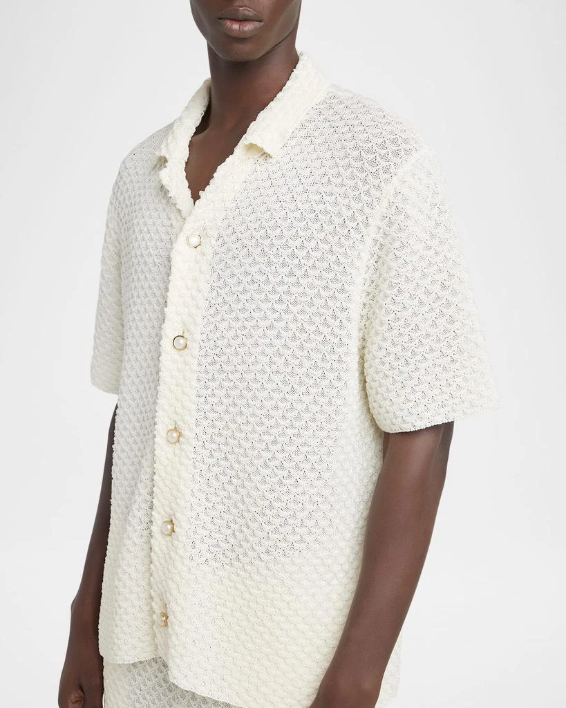 Casablanca Men's Open Stitch Summer Camp Shirt 5