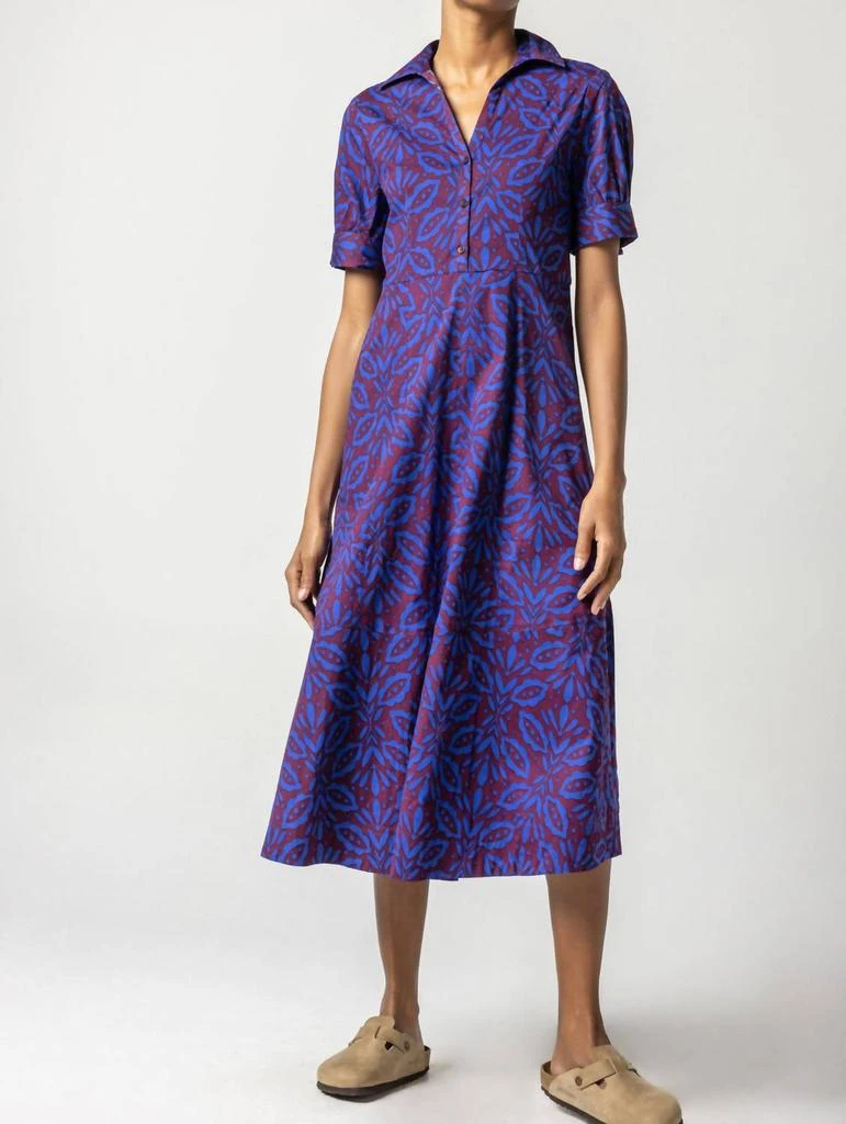 chinese dress ladies Split Neck Belted Maxi Dress  Lilla P