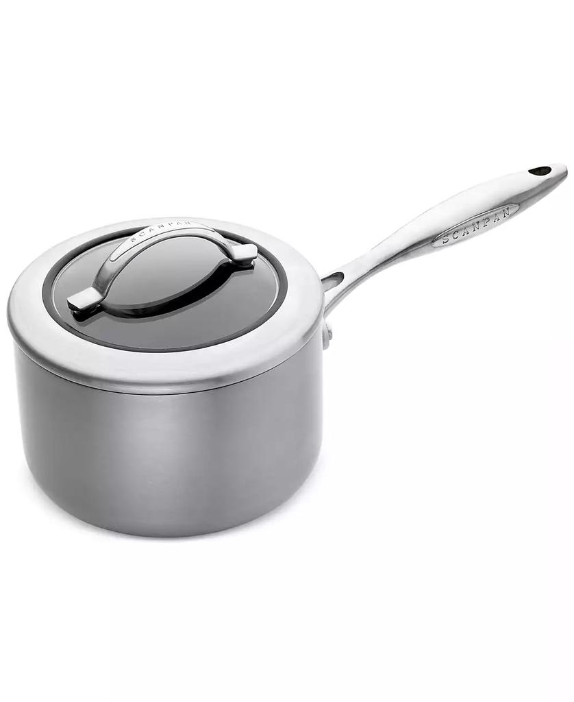 Scanpan CTX 2 qt, 1.8 L, 6.25", 16cm Nonstick Induction Suitable Saucepan with Lid, Brushed Stainless Steel