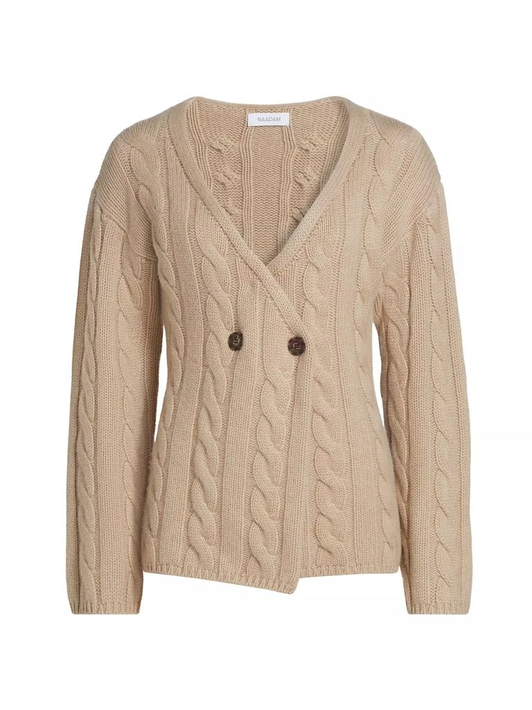 Naadam Cable-Knit Double-Breasted Cardigan 1