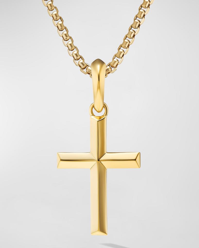 David Yurman Men's Cross Pendant in 18K Gold, 24mm