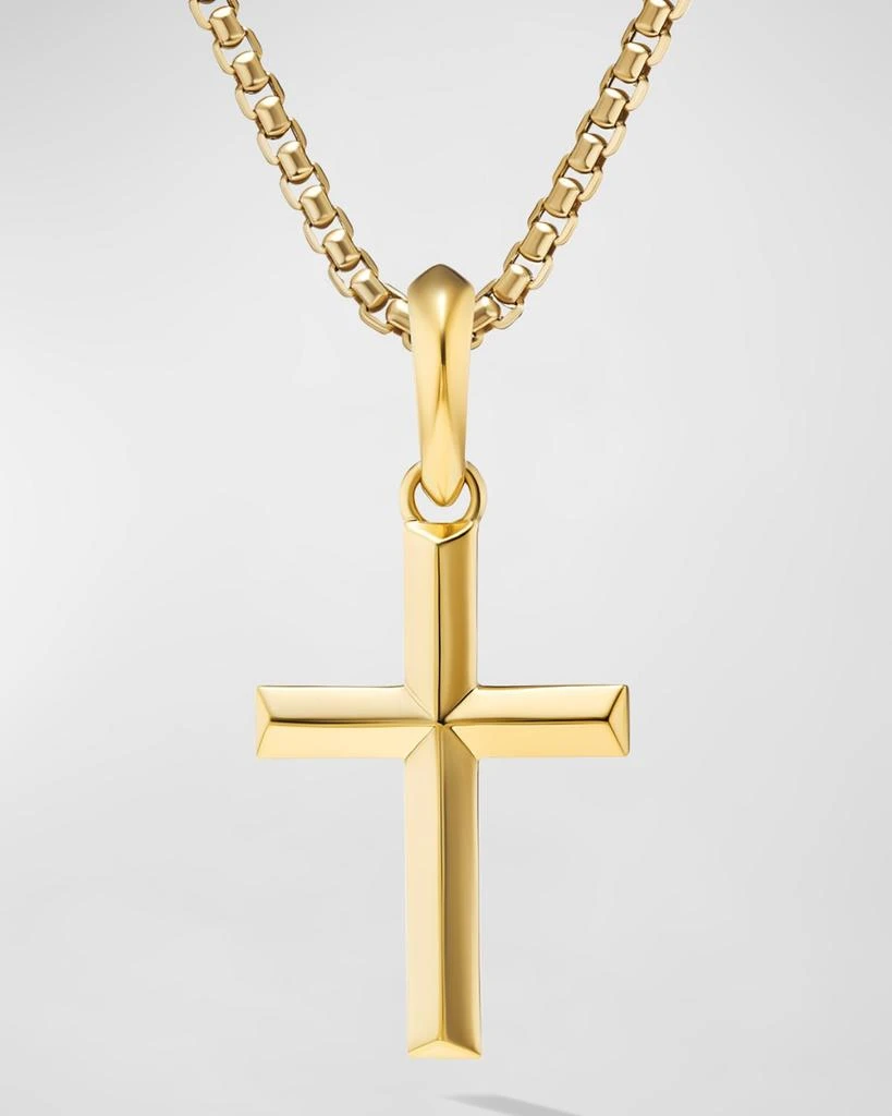 David Yurman Men's Cross Pendant in 18K Gold, 24mm 1