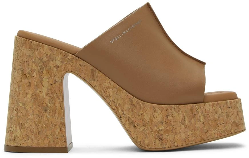 Stella McCartney Tan Skyla Platform Mules 1