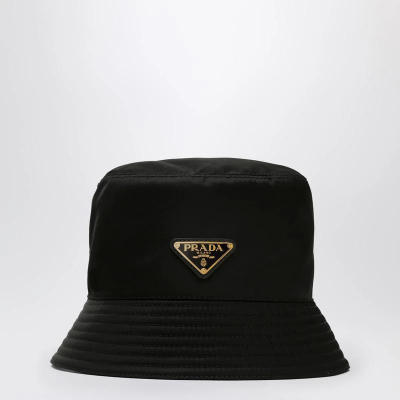 Prada Black Re-Nylon bucket hat 1