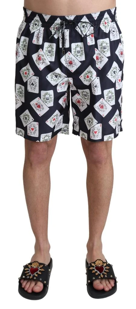 Dolce 
Gabbana Card Deck Print Beachwear Men
s Swimshorts