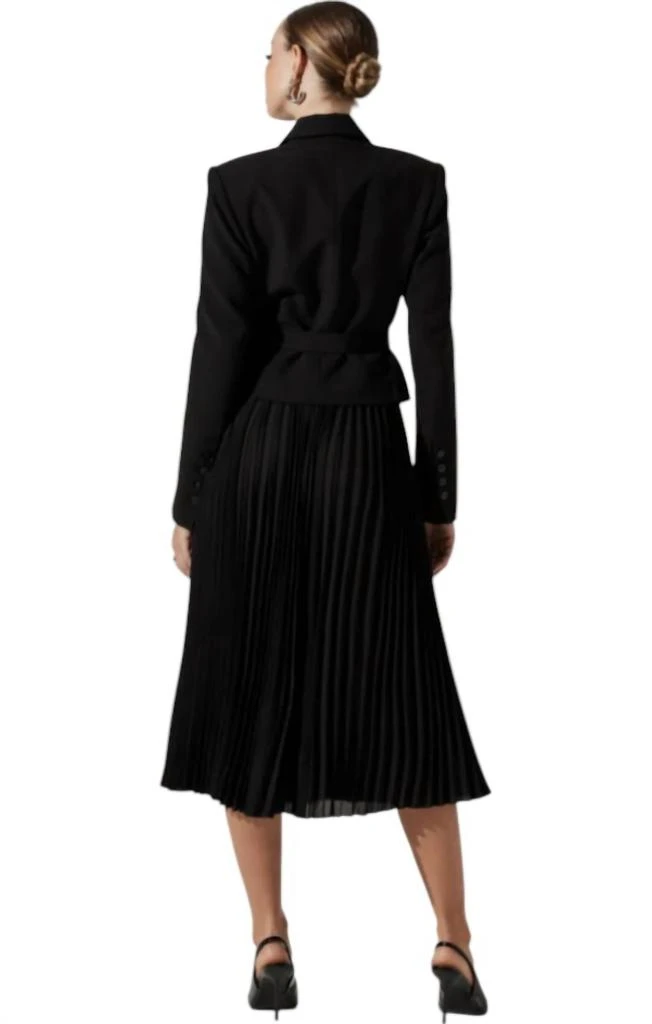ASTR Sekani Mixed Media Dress In Black 2