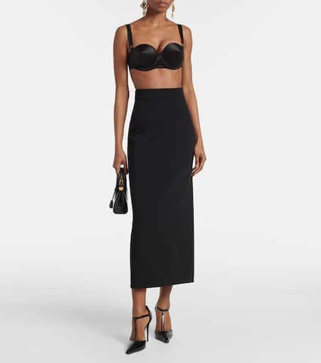 Dolce 
Gabbana Silk-blend satin bra top 4