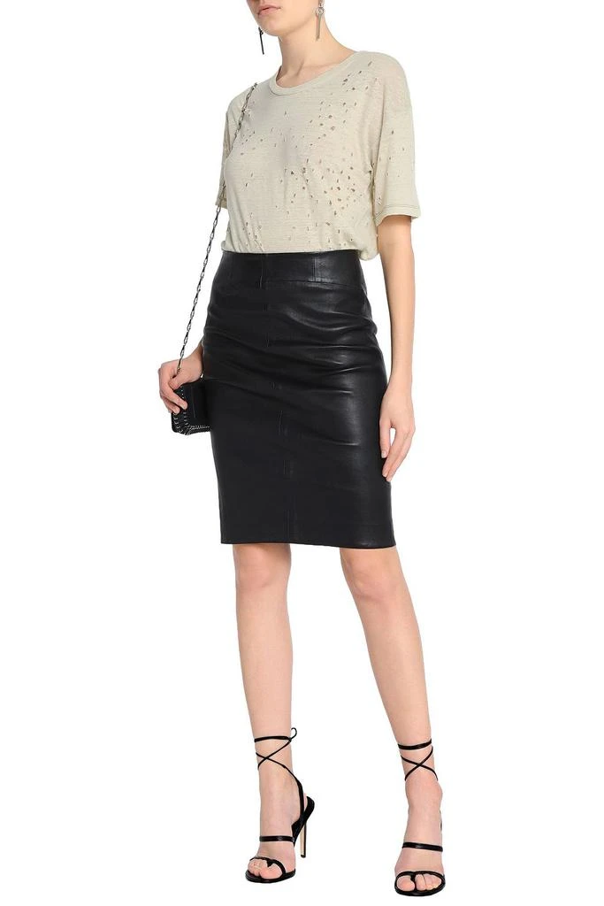 IRO Orlana distressed linen T-shirt 2