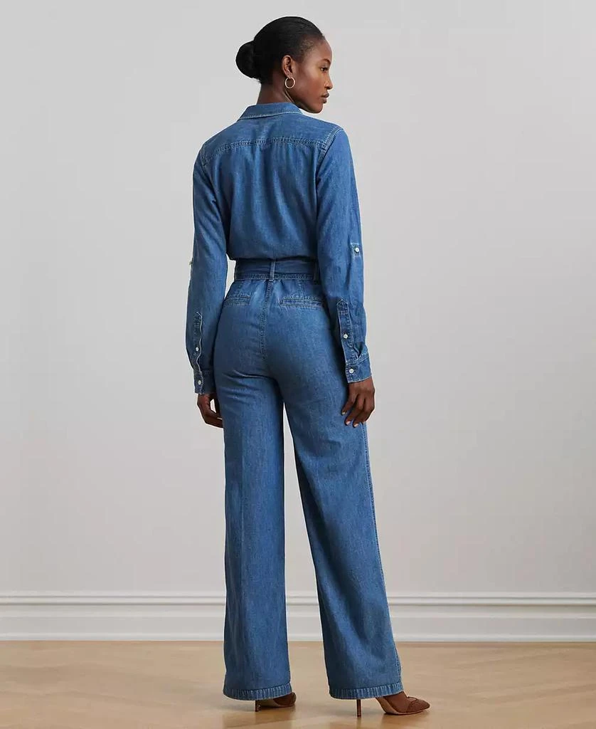 Ralph Lauren Women's Denim Wide-Leg Jumpsuit, Regular & Petite 3