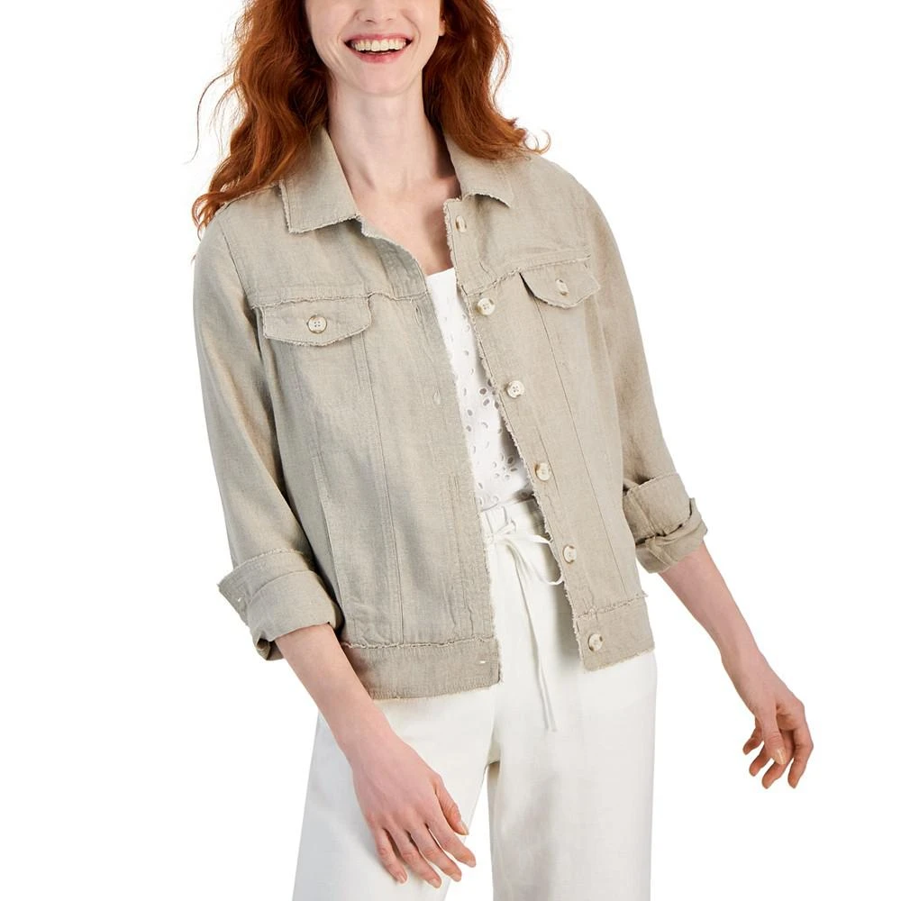 Charter Club Women's 100% Linen Jacket, Created for Macy's 1