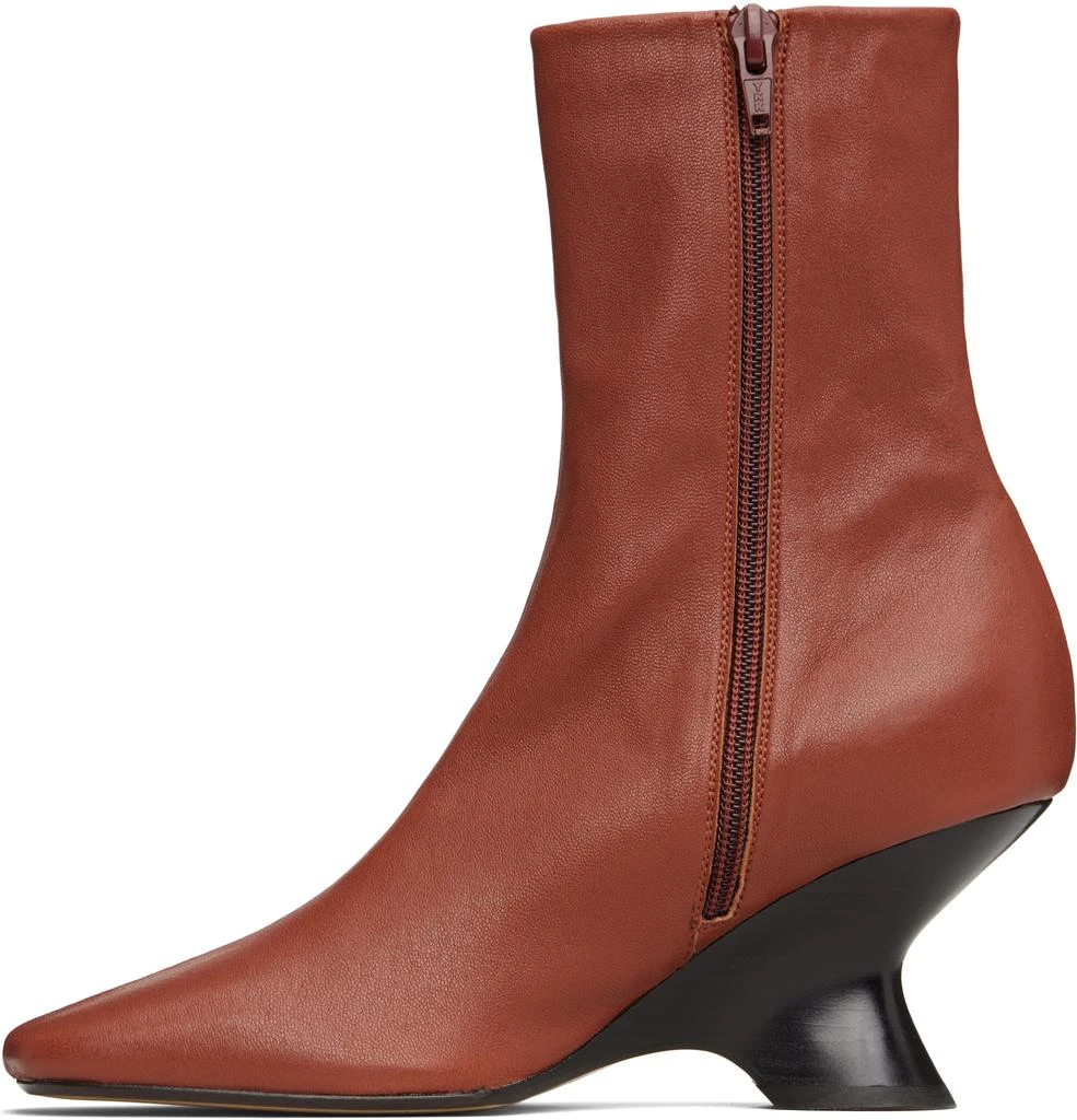 Dries Van Noten Brown Heeled Ankle Boots 3