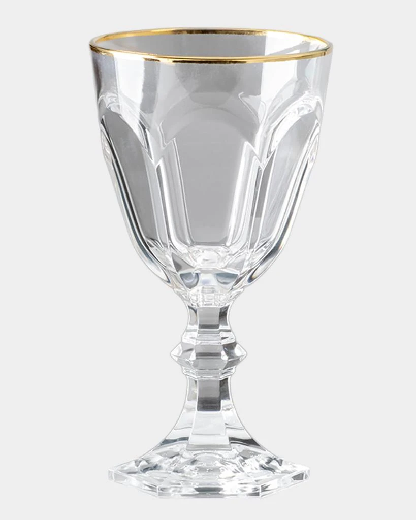 Mario Luca Giusti Dolce Vita Gold Thread Water Goblet, 6.75 oz.