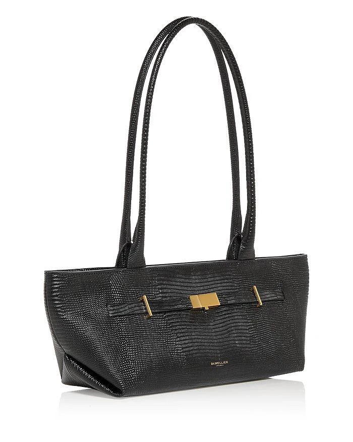 Demellier The New York Embossed Leather Shoulder Bag 4