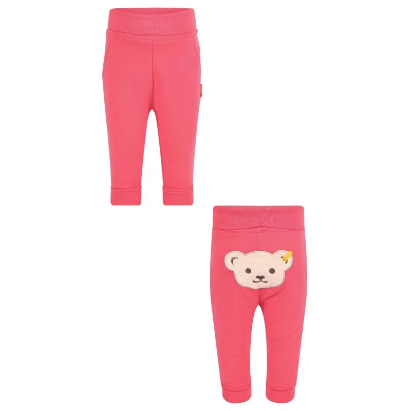 Steiff Logo bear baby pants in pink 1