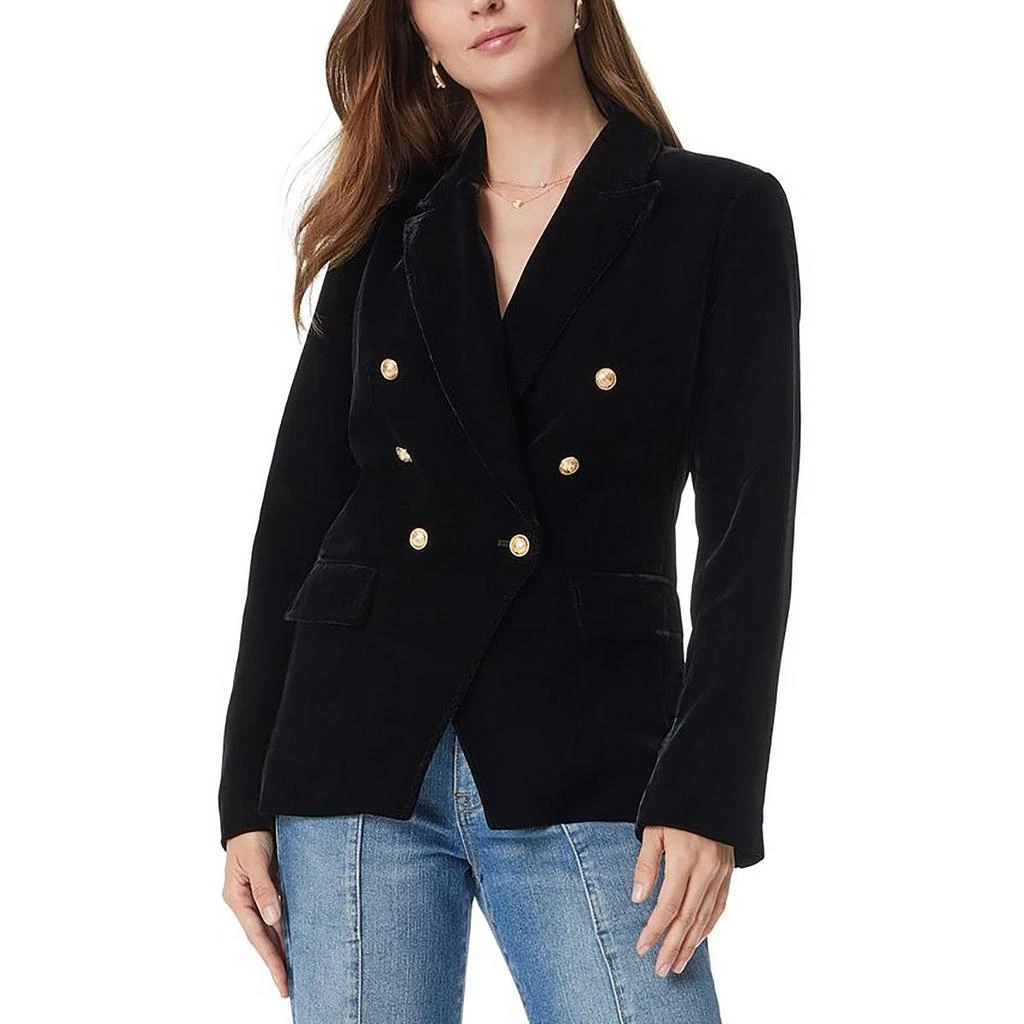 Sam Edelman Womens Double-Breasted Polyester Double-Breasted Blazer 1
