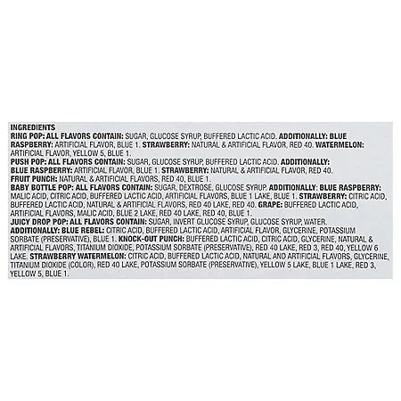 Ring Pop Bazooka Candy, Variety Pack, 40 ct. 6