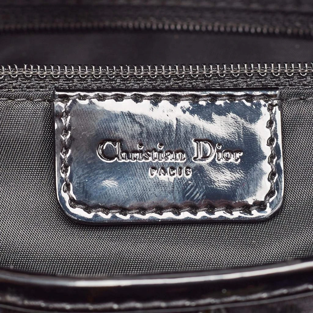 Dior Dior Black Oblique Canvas and Patent Leather XS Saddle Bag 11