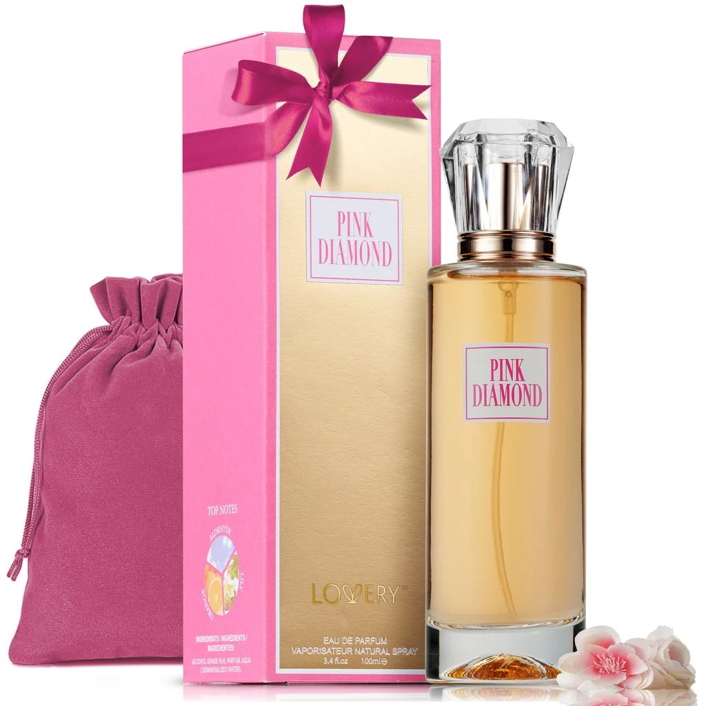 Lovery Women’s Pink Diamond 3.4oz Eau De Parfum Gift Set 1