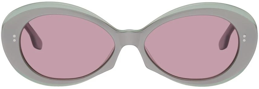 Kiko Kostadinov Gray Rune Sunglasses 1