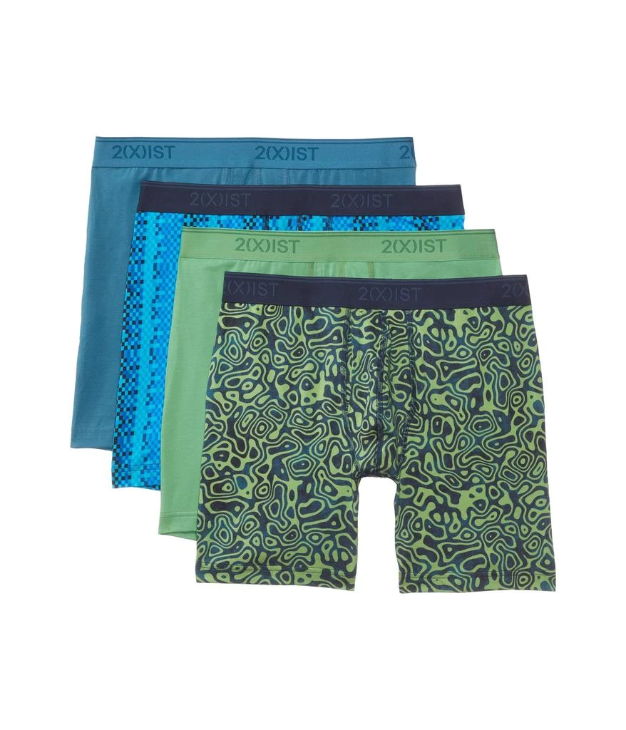 2(x)ist Essential Stretch 3+1 4-Pack Boxer Brief 1