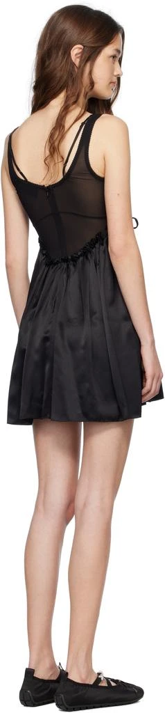 Simone Rocha Black Negligee Satin Patchwork Ballet Minidress 3