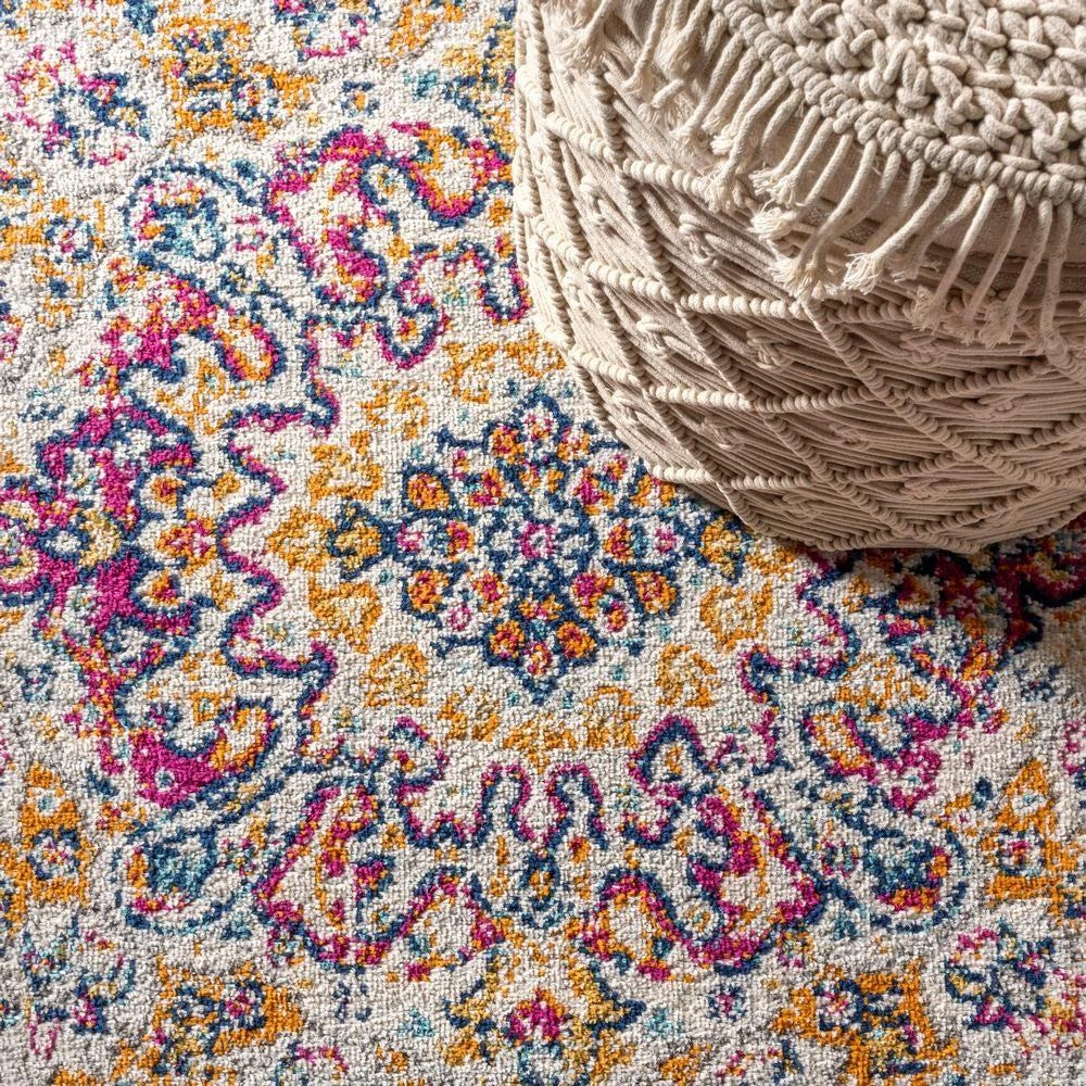 JONATHAN Y Bohemian FLAIR Boho Vintage Medallion Area Rug 6