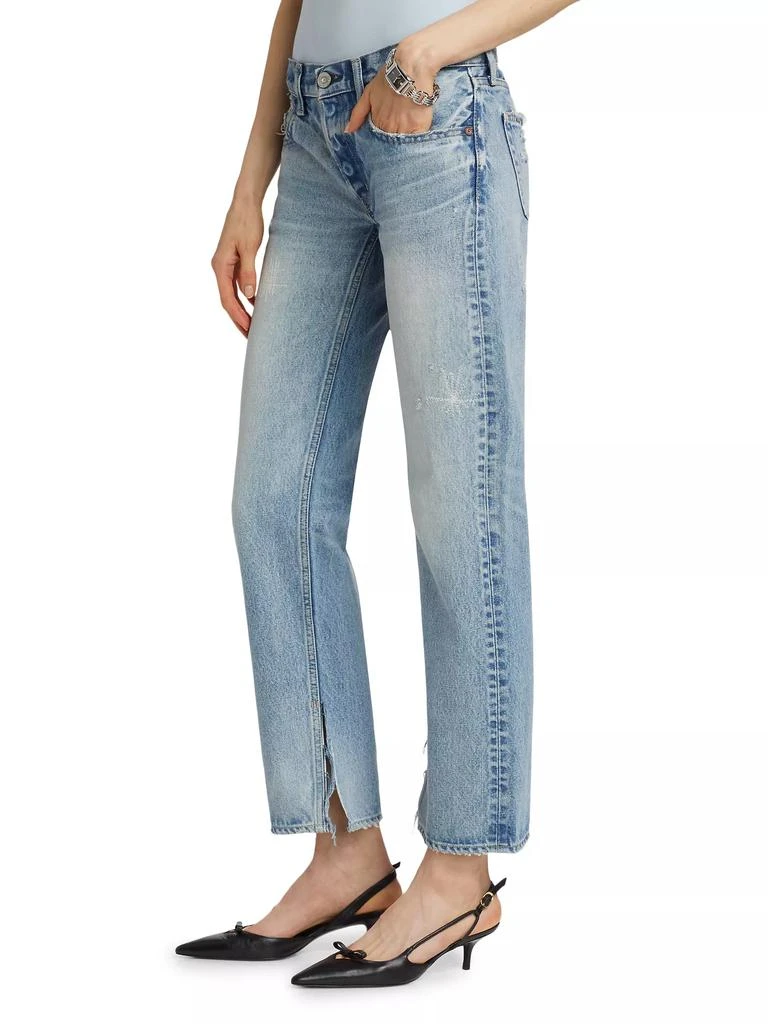 MOUSSY VINTAGE Aurantia Straight Low-Rise Jeans 4