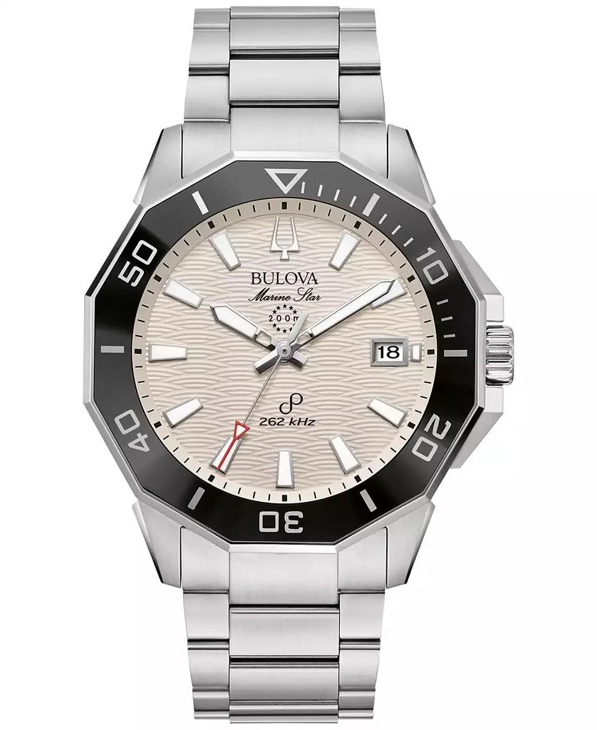 Bulova Men's Marine Star Stainless Steel Bracelet Watch 43mm 1
