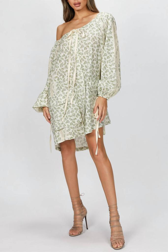GOEN.J OFF-THE-SHOULDER MINI DRESS