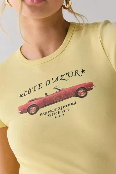 Urban Outfitters Sports Car Vintage Graphic Baby Tee 2