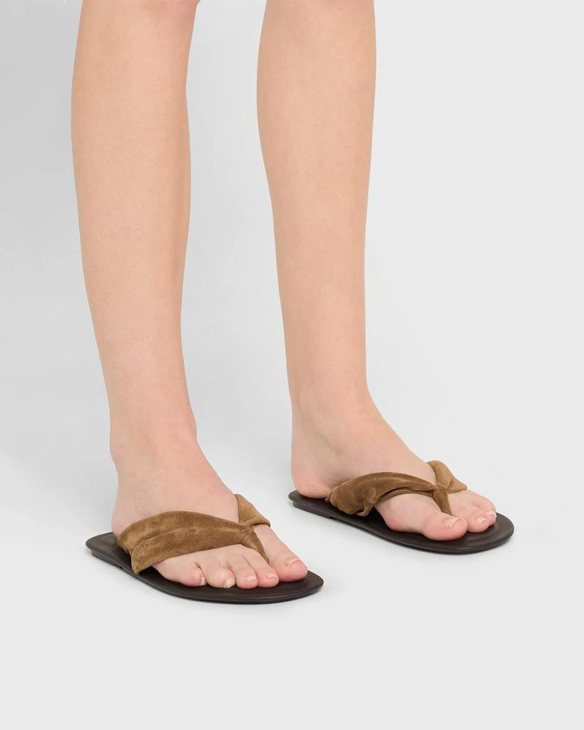 Brunello Cucinelli Suede Thong Sandals 2